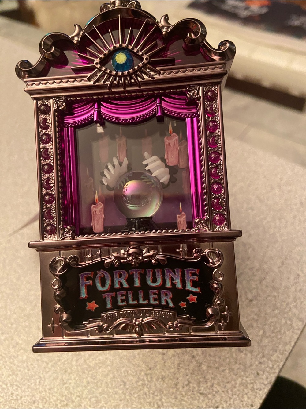 Fortune Teller Decorative Trinket Box - Metallic Pink projector wallflower